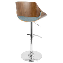 Load image into Gallery viewer, Fabrizzi - Mid Century Modern Adjustable Barstool With Swivel With Rounded T Footrest (Set of 3)
