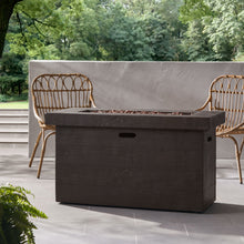 Load image into Gallery viewer, Custer - Rectangular Fire Pit 50, 000 Btu Magnesium Oxide - Brown
