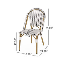 Load image into Gallery viewer, Outdoor Rattan And Aluminum French Bistro Chairs Set
