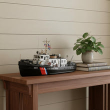Load image into Gallery viewer, Hand Painted Model Boat (624542) - Black / White
