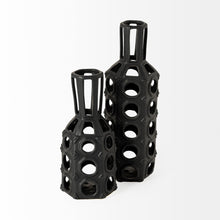 Load image into Gallery viewer, Abstract Cylinder Table Vase (397496) - Black
