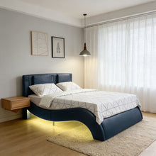 Load image into Gallery viewer, Platform Bed Frame With LED Lighting, tooth Music, Vibration Massage
