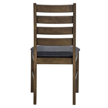 Load image into Gallery viewer, Damica - Side Chair (Set of 2) - Brown Synthetic Leather &amp; Walnut
