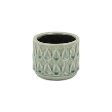 Load image into Gallery viewer, Geometric Round Pot Planter (487486) - Green
