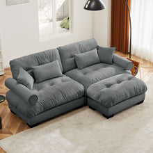 Load image into Gallery viewer, Super Comfort Oversized Modular Sectional Sofa With Movable Ottoman
