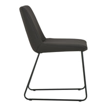 Load image into Gallery viewer, Leather And Metal Dining Side Chairs (Set of 2) - Black
