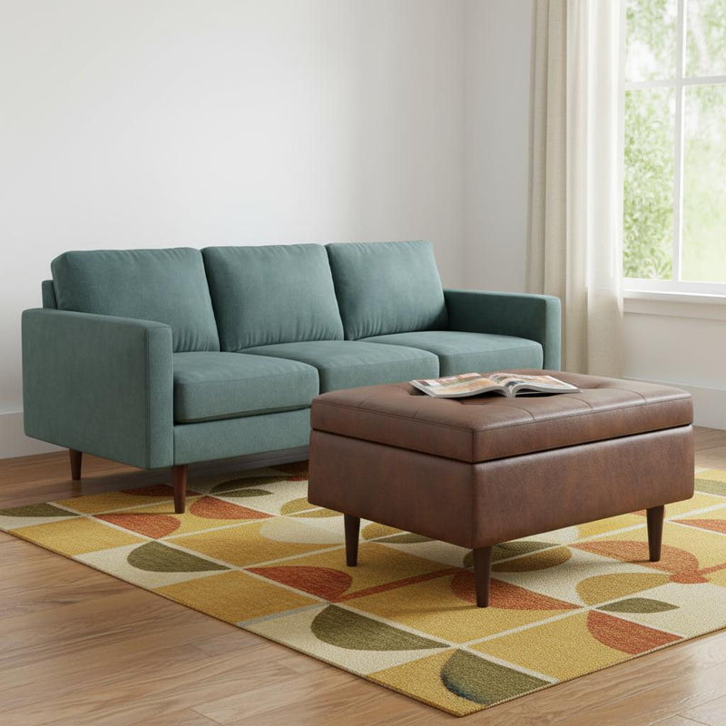 34" Storage Ottoman - Brown