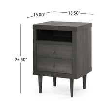 Load image into Gallery viewer, Nystrom - Mid Century Modern 2 Drawer Nightstand
