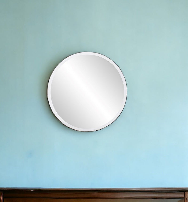12" Round Unframed Accent Mirror - Clear