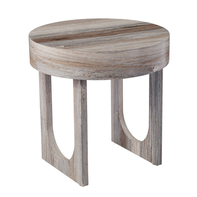 20" Round End Table - Brown