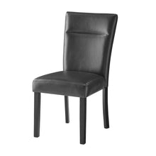 Load image into Gallery viewer, Faux Leather Wood Dining Side Chairs (Set of 2) - Charcoal
