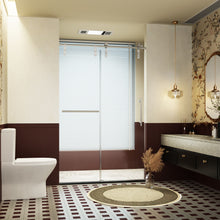 Load image into Gallery viewer, Frameless Single Sliding Shower Doors With Towel Rail &amp; Handle
