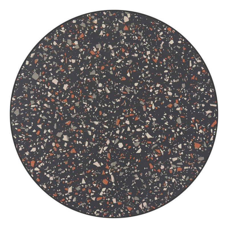 24" Wood Rounded Bar Table - Black