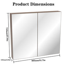 Load image into Gallery viewer, Medicine Cabinet, Wall Mounted Bathroom Mirror With Storage
