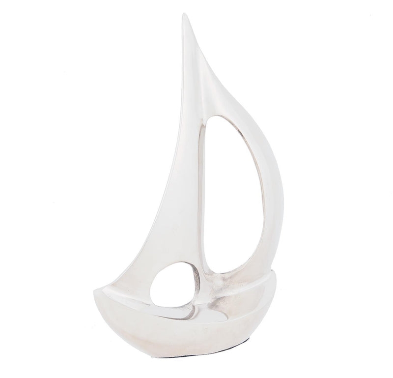 Aluminum Hand Painted Model Boat - Nickel