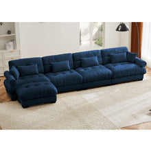 Load image into Gallery viewer, Super Comfort Oversized Modular Sectional Sofa With Movable Ottoman

