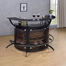 Load image into Gallery viewer, Elaina - 3 Piece Curved Freestanding Home Bar - Black
