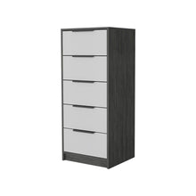 Load image into Gallery viewer, Five Drawer Standard Chest - White / Gray
