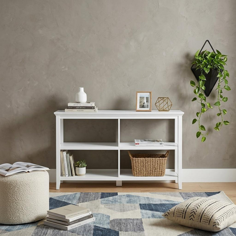 Two Shelf Bookcase - White