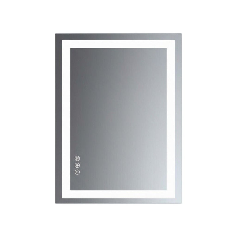 Lighted Frameless Bathroom Vanity Mirror (719444) - Silver / Gray