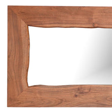 Load image into Gallery viewer, 24" Solid Wood Freestanding And Wall Mount Accent Mirror - Brown
