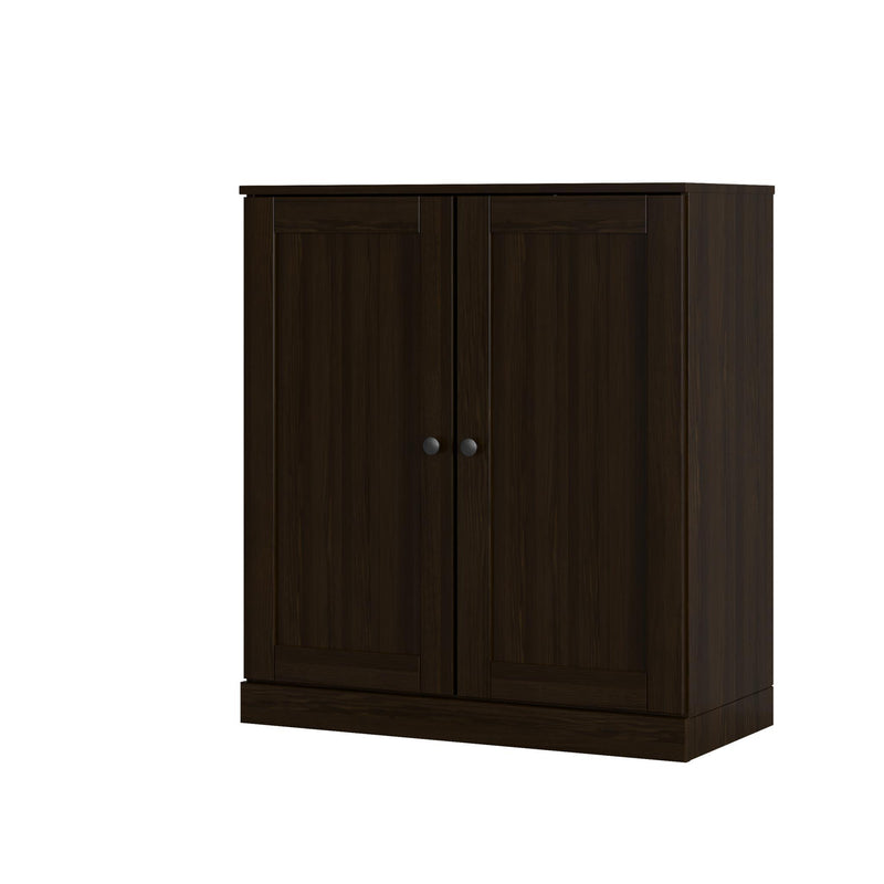 Twenty Pair Solid Woodshoe Storage Cabinet (752357) - Espresso