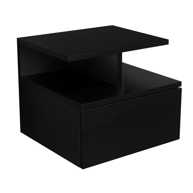 Wood One Drawer Nightstand (518160) - Black