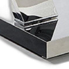 Load image into Gallery viewer, 32" Glass And Stainless Steel Floor Shelf Coffee Table - Clear And Silver
