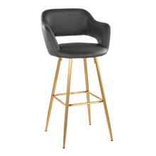 Load image into Gallery viewer, Margarite - Contemporary Fixed Height Barstool With Footrest (Set of 2) With Square
