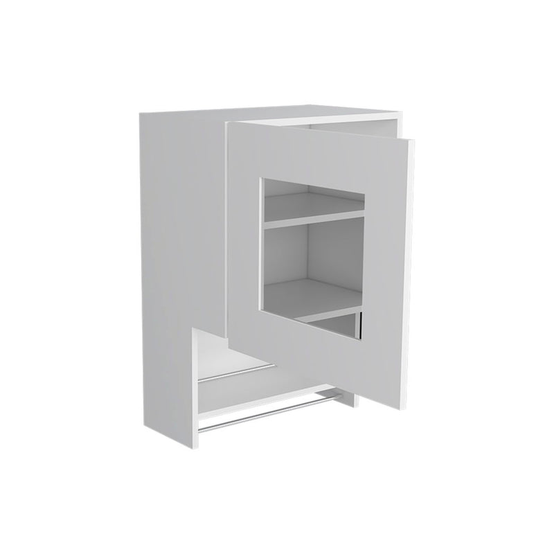 Wall mounted Accent Cabinet With One Shelf - White