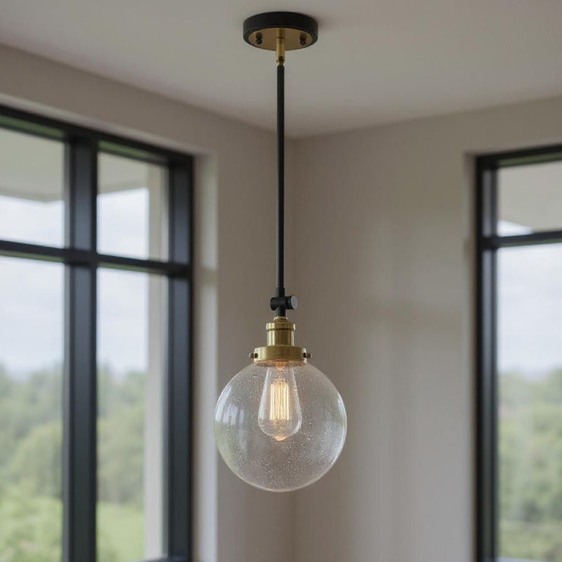 Metal Kitchen Island Dimmable Chandelier With Shades - Black
