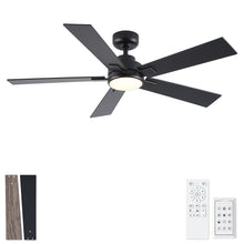 Load image into Gallery viewer, Reversible Motor Integrated LED Dimmable Ceiling Fan With Light
