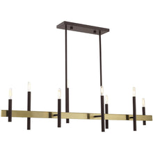 Load image into Gallery viewer, 24'' Eight-Light Dimmable Chandelier With Shades - Bronze
