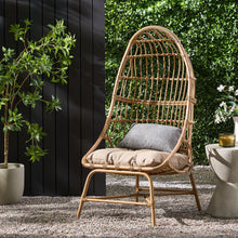 Load image into Gallery viewer, Outdoor Accent Chair With Basket Shape - Light Brown
