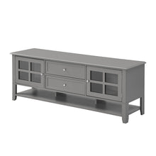 Load image into Gallery viewer, TV Stand, Entertainment Center With Dual Drawers And Hidden Storage, Cabinet With Soft Closing Doors And Sleek Panel Design
