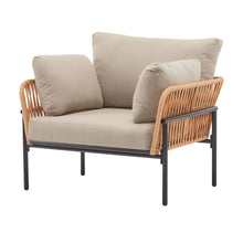 Load image into Gallery viewer, Rope Lounge Chair With Cushions For Modern Spaces
