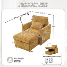 Load image into Gallery viewer, Multifunctional Chenille Recliner Sofa With Storage And Phone Bracket
