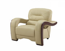 Load image into Gallery viewer, 39" Leather Arm Chair - Beige / Brown
