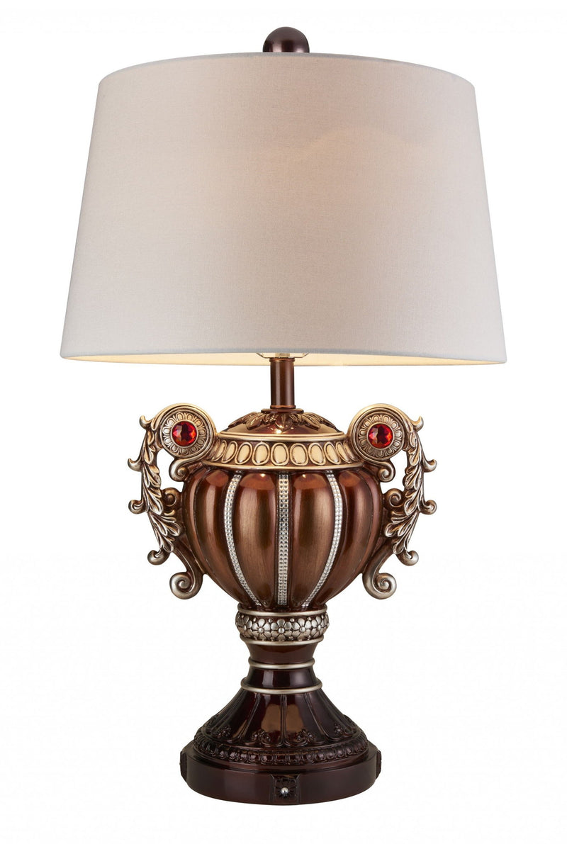 Tall Urn Shaped Table Lamp - Bronze