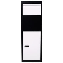 Load image into Gallery viewer, Package Delivery Box, Galvanized Steel Parcel Mailbox With Code Lock &amp; Mounting Hardware, For Outdoor Porch, Curbside - White / Black
