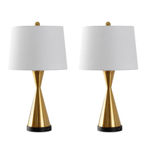 Load image into Gallery viewer, Novelty Table Lamps With Empire Shades (Set of 2) - Brass
