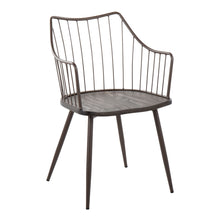 Load image into Gallery viewer, Winston - Farmhouse Style / Dining Chair - Brown / Dark Walnut
