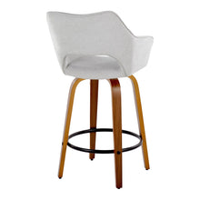 Load image into Gallery viewer, Mustang - Contemporary Fixed Height Counter Stool With Swivel With Round Footrest (Set of 2)
