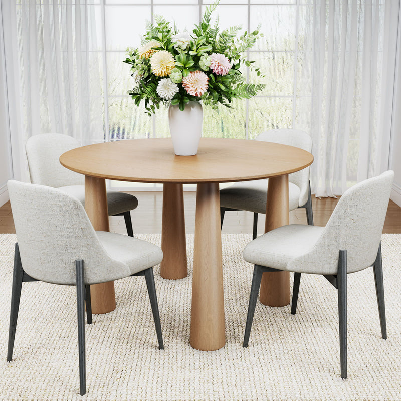 67" Solid Wood Oval Dining Table - Natural
