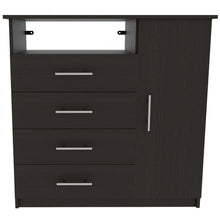 Load image into Gallery viewer, Four Drawer Combo Dresser - Black
