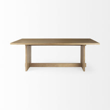Load image into Gallery viewer, Light Modern Rustic Wooden Dining Table - Brown
