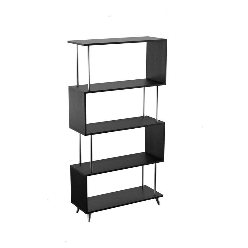 Four Tier Etagere Bookcase (490166) - Black