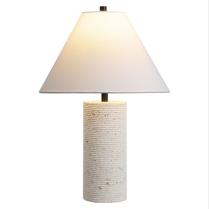 23" Novelty Table Lamp LED With Empire Shade - Beige