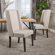 Load image into Gallery viewer, Modern Wingback Dining Chair (Set of 2) With Upholstered - Ivory
