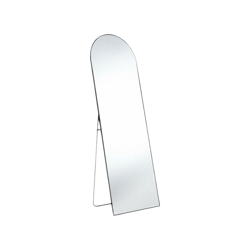 63" Metal Arch Freestanding Framed Standing Mirror - Black